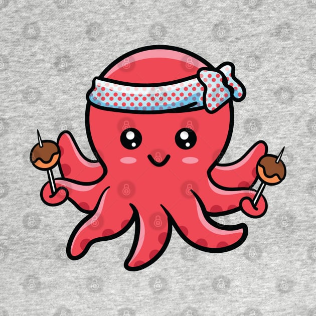 Cute Kawaii Takoyaki Octopus by KawaiiAttack